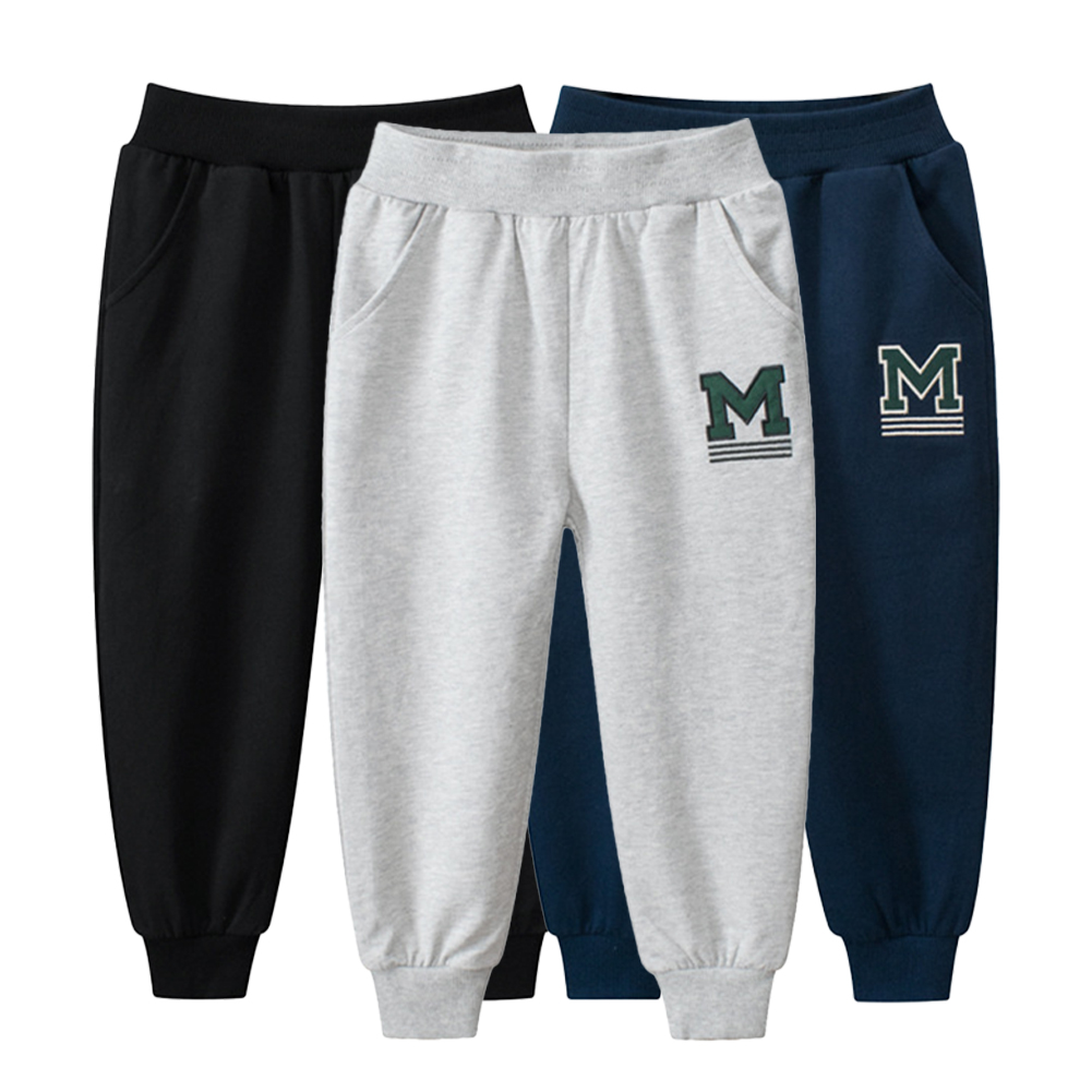 Godderr Kids Baby Boys Elastic Pants Trousers,Spring Fall Cotton Trousers,Fashion Sports Pants for 1-8 Years Old